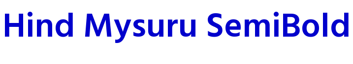Hind Mysuru SemiBold fuente